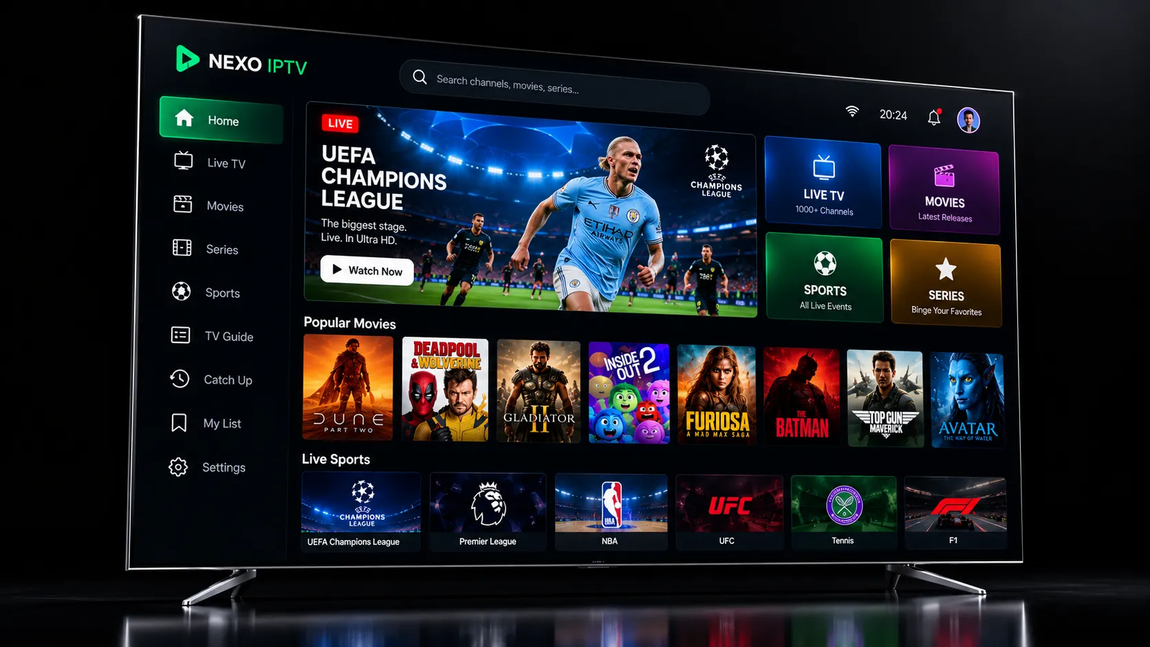 Bildschirmaufnahme: M3U-URL-Eingabe in TiviMate auf einem Fire TV Stick — Playlist-Konfigurationsmaske