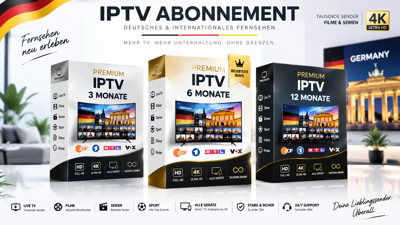 IPTV 3 Monate Zugang